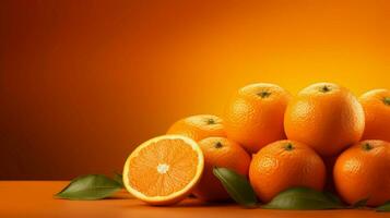 laranja fundo Alto qualidade foto