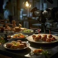 fotorrealista profissional Comida comercial fotografia foto