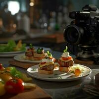 fotorrealista profissional Comida comercial fotografia foto