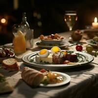 fotorrealista profissional Comida comercial fotografia foto