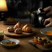 fotorrealista profissional Comida comercial fotografia foto