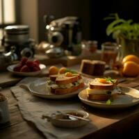 fotorrealista profissional Comida comercial fotografia foto