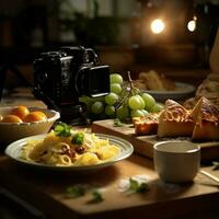 fotorrealista profissional Comida comercial fotografia foto