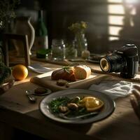 fotorrealista profissional Comida comercial fotografia foto