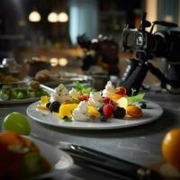 fotorrealista profissional Comida comercial fotografia foto