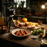 fotorrealista profissional Comida comercial fotografia foto