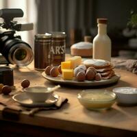 fotorrealista profissional Comida comercial fotografia foto