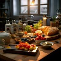 fotorrealista profissional Comida comercial fotografia foto