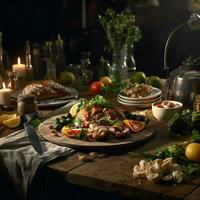 fotorrealista profissional Comida comercial fotografia foto