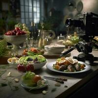 fotorrealista profissional Comida comercial fotografia foto