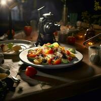 fotorrealista profissional Comida comercial fotografia foto