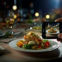 fotorrealista profissional Comida comercial fotografia foto