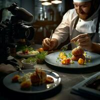 fotorrealista profissional Comida comercial fotografia foto