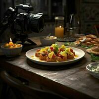 fotorrealista profissional Comida comercial fotografia foto