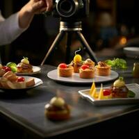 fotorrealista profissional Comida comercial fotografia foto