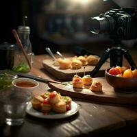 fotorrealista profissional Comida comercial fotografia foto