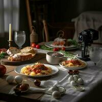 fotorrealista profissional Comida comercial fotografia foto