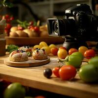 fotorrealista profissional Comida comercial fotografia foto