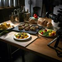 fotorrealista profissional Comida comercial fotografia foto