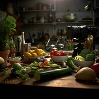 fotorrealista profissional Comida comercial fotografia foto