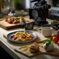 fotorrealista profissional Comida comercial fotografia foto