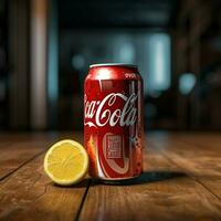 produtos tiros do Coca Cola Citra Alto qualidade 4k foto