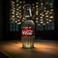 produtos tiros do Coca Cola luz Alto qualidade 4k foto