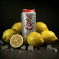 produtos tiros do dieta Coca com limão Alto qualidade foto