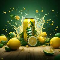 produtos tiros do sprite limão Alto qualidade 4k ul foto