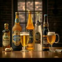 produtos tiros do Cerveja Alto qualidade 4k ultra hd foto