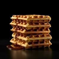 produtos tiros do foto do waffles com não backgro