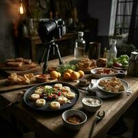 produtos tiros do fotorrealista profissional Comida foto