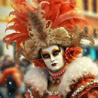 veneziano carnaval Alto qualidade 4k ultra hd hdr foto