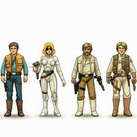 kenner Estrela guerras açao figuras 2d desenho animado ilustração em foto