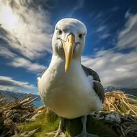 albatroz selvagem vida fotografia hdr 4k foto