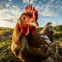 galinha selvagem vida fotografia hdr 4k foto