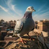 Pombo selvagem vida fotografia hdr 4k foto