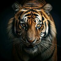 tigre estético realista cinematográfico cru épico macro foto