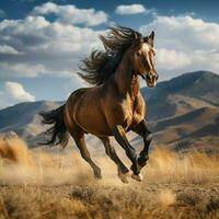 foto do cavalo cheio tiro Alto qualidade hdr 16k ultra hd