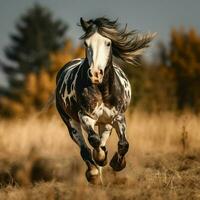 foto do cavalo cheio tiro Alto qualidade hdr 16k ultra hd