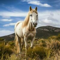 foto do cavalo cheio tiro Alto qualidade hdr 16k ultra hd