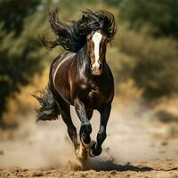 foto do cavalo cheio tiro Alto qualidade hdr 16k ultra hd