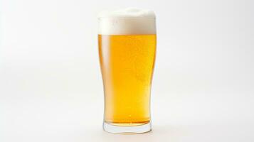 foto do uma Cerveja beber isolado em branco fundo. generativo ai