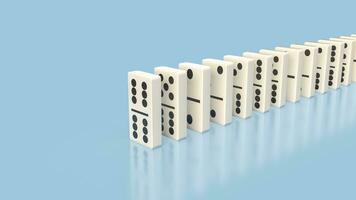 a dominó é uma clássico de mesa jogos 3d Renderização foto