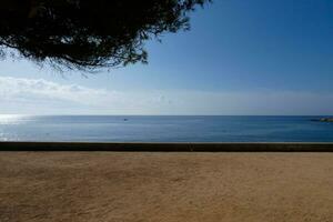 caminho de ronda na costa brava catalã, s'agaro, espanha foto