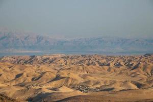 vista do deserto do deserto da Judéia, Israel foto