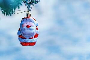 santa Papai Noel, Natal decoração para aguentar acima. foto