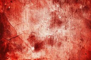 Sombrio vermelho sangue em velho parede para dia das Bruxas conceito foto
