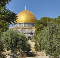 a cúpula do monte do templo da rocha de jerusalém, israel foto