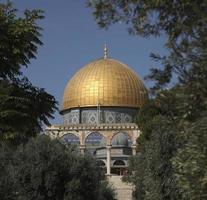a cúpula do monte do templo da rocha de jerusalém, israel foto